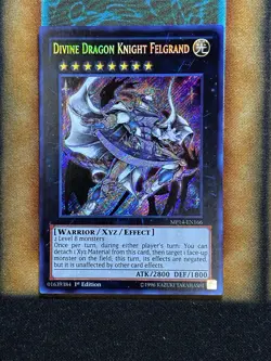Yugioh Divine Dragon Knight Felgrand MP14-EN166 Secret Rare 1st Ed NM - Image 1