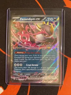 Fezandipity ex 038/064 Double Rare Pokemon TCG Card Shrouded Fable 💎 - Image 3