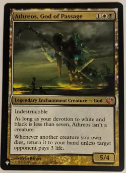 MTG English Magic Card Near Mint ATHREOS, GOD OF PASSAGE from Mystery Booster - Image 1