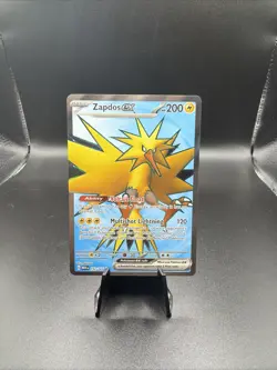 Pokemon TCG Zapdos EX Holo Ultra Rare Card 192/165 Scarlet & Violet 151 - Image 1