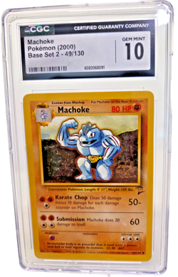 Pokemon Card Machoke Base Set 2 49/130 - CGC 10 GEM Mint - Image 3