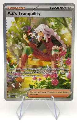 AZ’s Tranquility SIR Pokemon Card Trainer Card Chaos Rising NM 120/086 - Image 1
