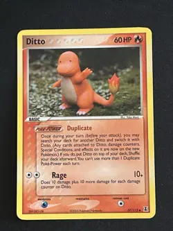 Ditto - (Charmander) 37/113 2005 Uncommon Pokemon Card - Image 1