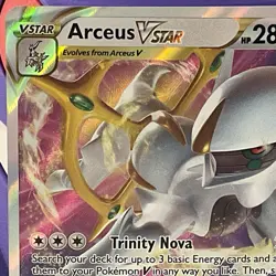 Arceus VSTAR 123/172 Ultra Rare Brilliant Stars Pokemon Card NM - Image 3