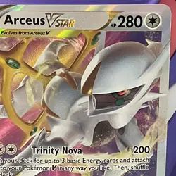 Arceus VSTAR 123/172 Ultra Rare Brilliant Stars Pokemon Card NM - Image 4