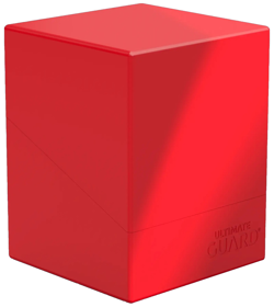 Ultimate Guard Solid Red Boulder 100+ Deck Case New Card Storage Box ccg - Image 1