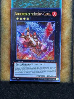 Yugioh Brotherhood Of The Fire Fist - Cardinal LTGY-EN054 Secret Rare 1st Ed LP - Image 1