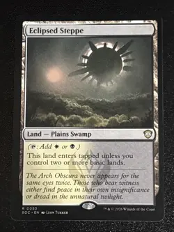 MTG Commander: Secrets of Strixhaven Eclipsed Steppe 0053 NM - Image 1