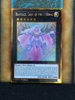 Yugioh Beatrice, Lady Of The Eternal PGL3-EN021 Gold Secret Rare 1st Ed LP - Image 1