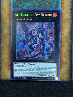 Yugioh Arc Rebellion Xyz Dragon PHRA-EN041 Secret Rare 1st Ed NM - Image 1