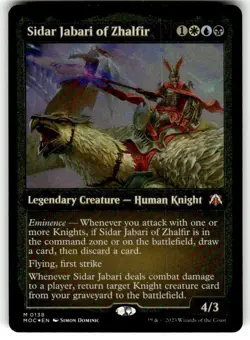 Sidar Jabari of Zhalfir (Display Commander) - Thick Stock x1 - Commander: March - Image 1
