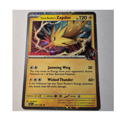 Pokemon Team Rocket's Zapdos Holo Promo Stamped Card English 070/182 120HP - Image 1