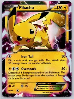 Pikachu EX XY84 Holo Promo XY Promo Pokemon LP - Image 1