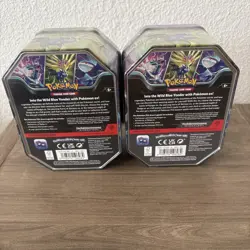 BRAND NEW-Pokemon TCG: Azure Legends Tin Dialga Xerneas ex Sealed Tin Lot - Image 3