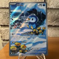 Pokemon TCG Piplup Me02 Phantasmal Flames IR Holo 098/094 - Image 1