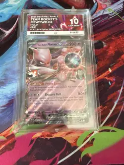 Pokemon - Team Rocket's Mewtwo ex 081/182 Stamped Prize Pack Series 8 Ace 10 - Image 1