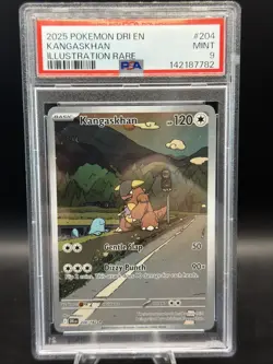 Pokemon 2025 Kangaskhan 204/182 IR Destined Rivals GEM MINT PSA 9 - Image 1