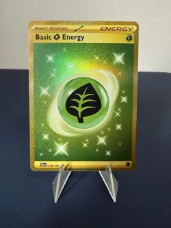 Pokemon TCG - Grass Energy 278/193 - SV Paldea Evolved - Gold Hyper Rare NM - Image 1