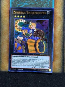 Yugioh Zoodiac Tigermortar MP17-EN207 Ultra Rare 1st Ed LP - Image 1