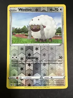Wooloo Reverse Holo - 152/202 - Sword & Shield Base Pokemon 2020 - Image 1