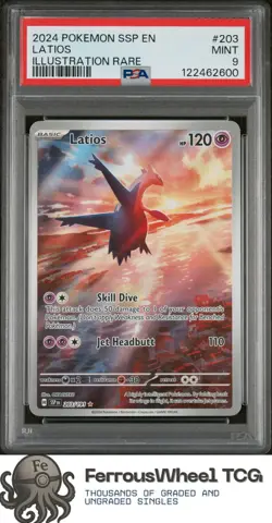 Latios #203 - 2024 Pokemon Ssp En-Surging Sparks - PSA 9 - Image 1