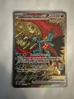 Pokemon TCG Roaring Moon EX 162/131 Prismatic Evolutions SIR Full Art Secret NM - Image 1