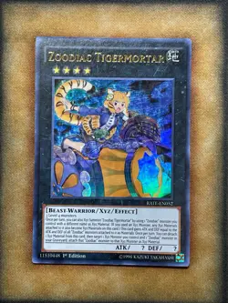 Yugioh Zoodiac Tigermortar RATE-EN052 Ultra Rare 1st Ed LP - Image 1