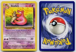 SLOWBRO 43/62 UNCOMMON FOSSIL POKEMON UNLIMITED LP - Image 3