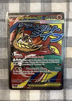 Mega Hawlucha Ex 268/217 Mega Attack Rare Ascended Heroes Pokemon TCG NM - Image 1