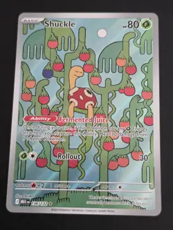 2025 POKEMON TCG SHUCKLE 136 MEGA EVOLUTION BASE SET ILLUSTRATION RARE HOLO NM - Image 1