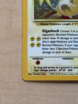 1999 Pokemon Fossil Raichu Holo 14/62 - Image 2