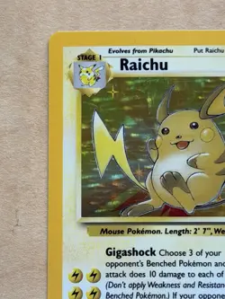 1999 Pokemon Fossil Raichu Holo 14/62 - Image 5