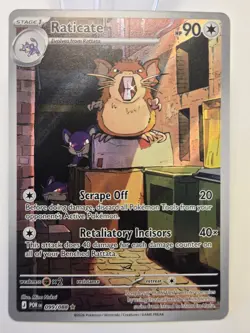 Pokemon Perfect Order Raticate 99/88 Illustration Rare ME03 NM - Image 1