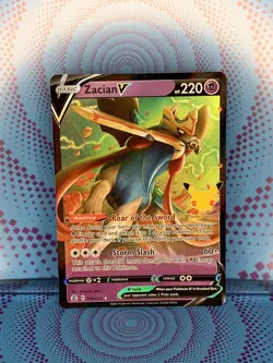 Zacian V Ultra Rare - 016/025 Celebrations - Pokemon TCG - Mint/NM - Image 1