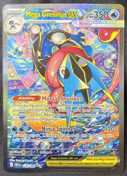 Pokemon Mega Greninja EX 116/086 SIR Full Art Special Illustration Rare NM/Mint - Image 2