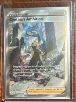 The Pokemon Company Cynthia's Ambition GG60 Crown Zenith Full Art Holo Ultra Ra… - Image 1