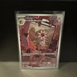 Lileep 145/142 Illustration Rare Full Art Scarlet & Violet Stellar Crown Pokemon - Image 1
