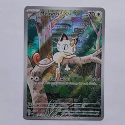 Pokemon Meowth 106/094 Me02: Phantasmal Flames Illustration Rare Holo 70 HP 2025 - Image 1