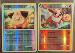 Nintendo Pokemon TCG Cleffa 24/95 & Flareon 4/95 Holo Call Of Legends Lot (2) - Image 1