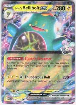 Iono's Bellibolt ex 070/217 Double Rare Ascended Heroes Pokemon Near Mint - Image 1