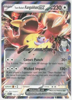Team Rocket's Kangaskhan ex 162/217 Double Rare Ascended Heroes Pokemon NM - Image 1