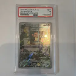 Pokemon 2023 SVP en Charmander 044 Obsidian Flames ETB Promo PSA 5 - Image 1