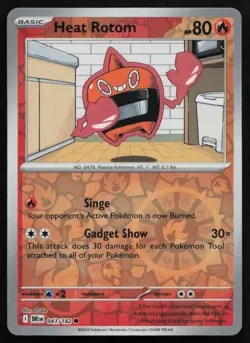 Heat Rotom 043/182 Common Destined Rivals Pokemon Reverse Holo Near Mint - Image 1