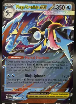 Mega Greninja ex 022/086 - Chaos Rising - NM✨- Pokemon TCG - Image 1
