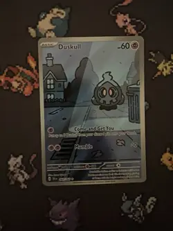 Pokemon TCG Duskull 068/064 Sv: Shrouded Fable Illustration Rare Holo English - Image 1