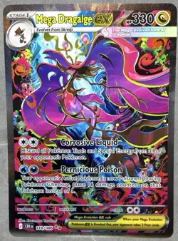 Mega Dragalge ex Special Illustration Rare 118/086 Pokemon Chaos Rising MINT - Image 1