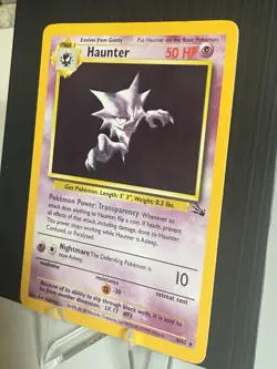 Pokemon Haunter Fossil Holo Rare Unlimited 6/62 50 HP 1999 English - Image 3