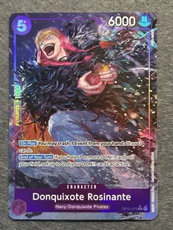 One Piece TCG Donquixote Rosinante OP10-072 SR Alt Art Parallel Royal Blood NM - Image 1