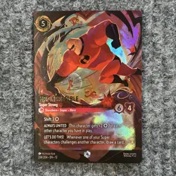 Disney Lorcana Wilds Unknown Mr Incredible Super Strong 234/204 Enchanted Holo N - Image 1