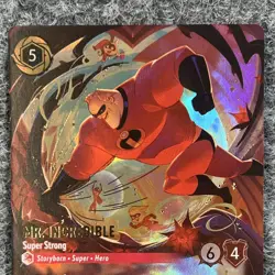 Disney Lorcana Wilds Unknown Mr Incredible Super Strong 234/204 Enchanted Holo N - Image 5